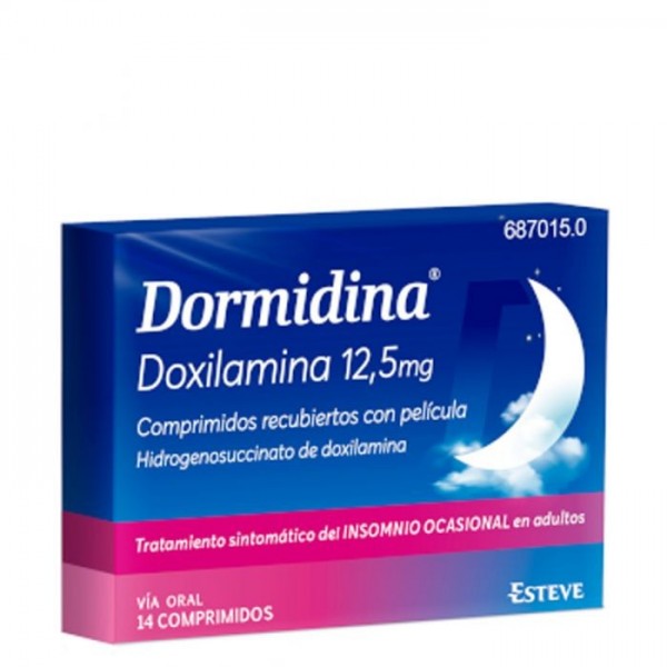 DORMIDINA DOXILAMINA 12,5 mg COMPRIMIDOS...