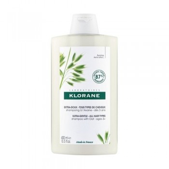 KLORANE CHAMPU EXTRASUAVE A LA LECHE DE AVENA 400 ML