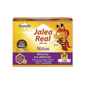 JUANOLA JALEA REAL NIÑOS VITALIDAD Y DEFENSAS  28 SOBRES 10