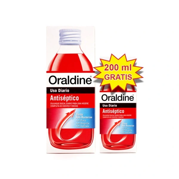 ORALDINE ANTISEPTICO  PACK 400 ML +200 ML