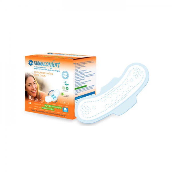FARMACONFORT COMPRESAS 100 ALGODON ULTRAFINAS...