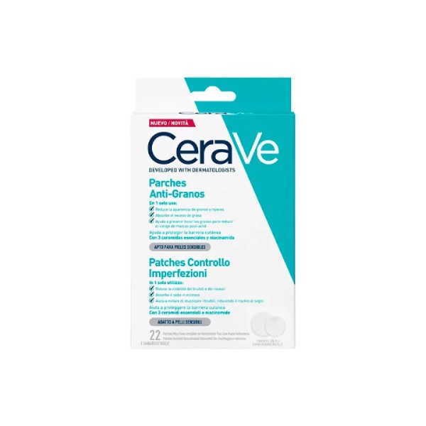 CERAVE PARCHES ANTI - GRANOS 22 UNIDADES
