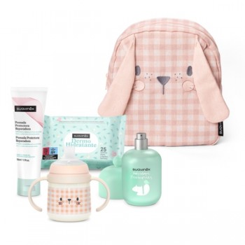 SUAVINEX MOCHILA CUADROS ROSA