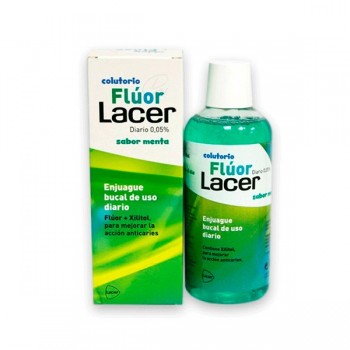 LACER COLUTORIO FLUOR DIARIO 005  MENTA 500 ML