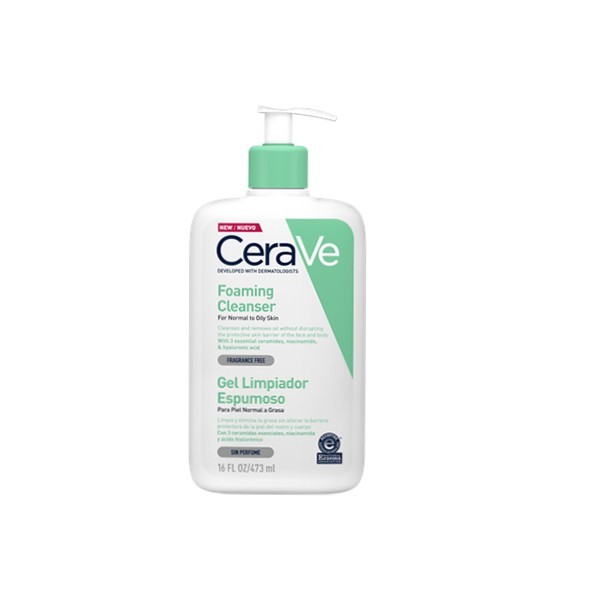 CERAVE GEL LIMPIADOR ESPUMOSO 473ML