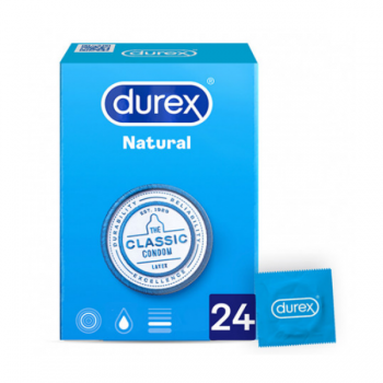 DUREX NATURAL PLUS PERSERVATIVOS 24 UNIDADES