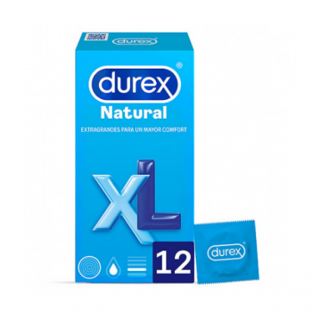 DUREX NATURAL XL PERSERVATIVOS 12 UNIDADES